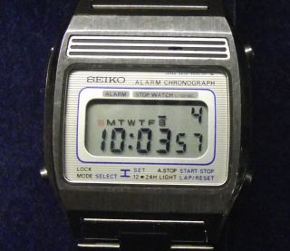 Vintage Digital LCD Seiko A639 - 5000 / LR001.  Circa 1980s 2