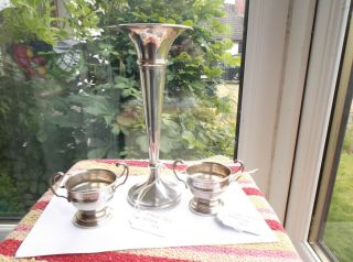 Antique,  1913,  Solid Silver Items.  160 Gms.