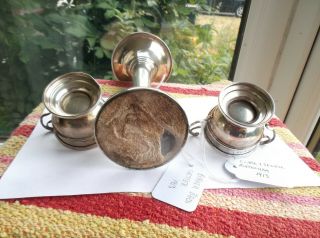 ANTIQUE,  1913,  SOLID SILVER ITEMS.  160 GMS. 7
