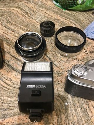 Vintage Kodak Retina Reflex 35mm Camera 2.  5 mm Lens & Case Too 8