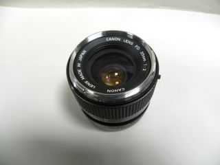Vintage Canon Fd 35mm F2 1:2 Camera Lens (a25)