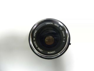 Vintage Canon FD 35mm F2 1:2 Camera Lens (A25) 2