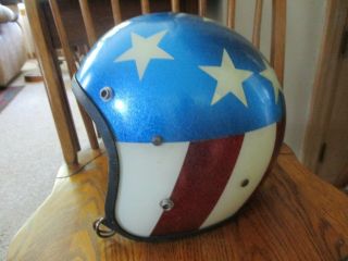 Vintage Stars And Stripes Usa Flag Motorcycle Helmet