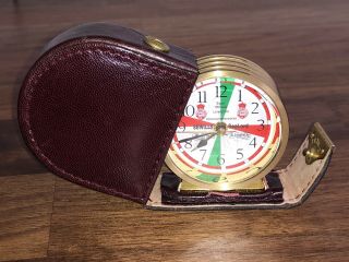 Rare Vintage Sewills Sealord Liverpool Travel Alarm Clock - Ship Clock Style