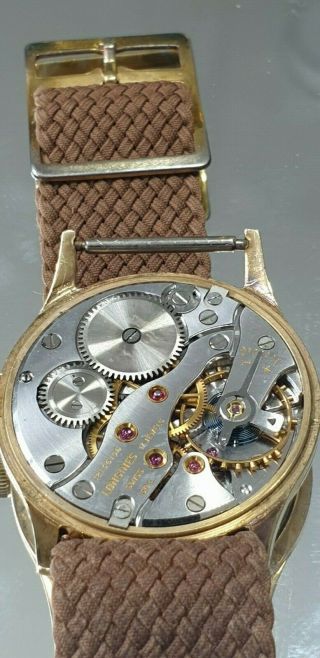 Vintage LONGINES Clasic mechanical watch,  Calibr.  30L Men ' s 9ct solid gold 7