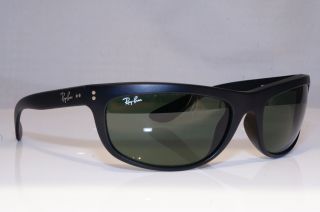Ray - Ban Mens Vintage 1990 Designer Sunglasses Black Wrap Rb 4089 601 - S 19434
