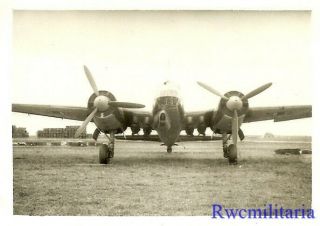 Mission Ready Luftwaffe Ju - 88 Bomber Loaded W/ Bombs Parked On Airfield
