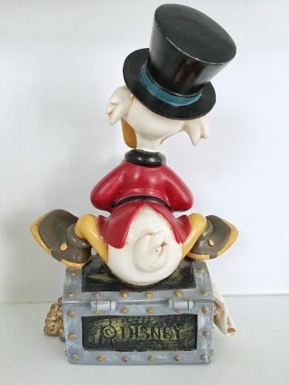 Extremely Rare Walt Disney Scrooge McDuck on Treasure Chest Figurine Statue 6