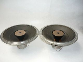 Matched Pair Philips Vintage Alnico Full Range Speakers 10 "