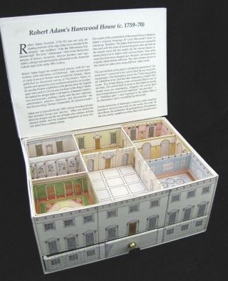 Vtg Harewood House 3D Card Box Postcards Storage Architect Robert Adam Yorkshire 8