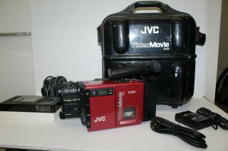 Vintage Jvc Video Movie Gr - C7u Vhsc W/ Accessories And Case Please Read