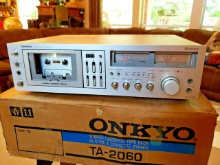 Onkyo Ta - 2060 Cassette Deck W/ Box (vintage/rare 1980 