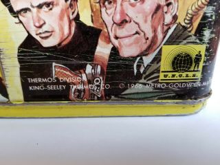1966 The Man From U.  N.  C.  L.  E.  Vintage Metal Lunch Box and Thermos Spy UNCLE 1960s 8