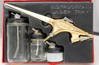Vintage Binks Wren Type B Air Brush Kit Usa Airbrush Spray Gun Parts
