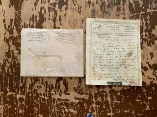 May 12 1944 Wwii V - Mail Letter With Envelope War & Navy