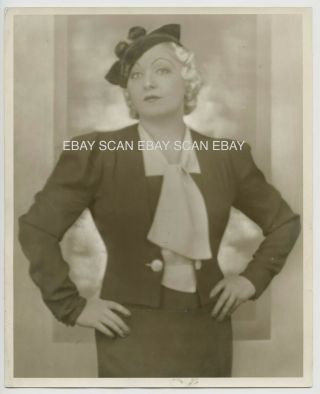 Beverly Arden West Sister Of Mae West Vintage Dbl Wt Portrait Photo By Mitchell