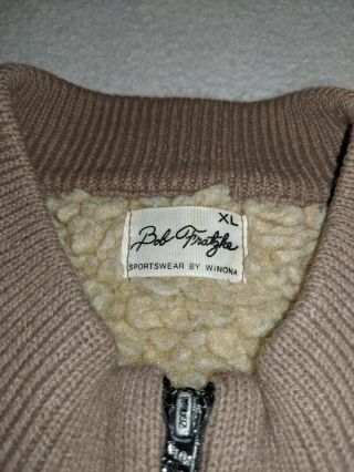 80s Bob Fratzke Winona Camo Sherpa Wool Lined Vest Jacket size XL RARE VINTAGE 2