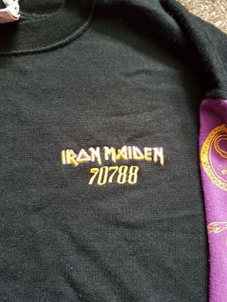 Official Vintage Iron Maiden Sweat Shirt 1988 (ish) Large