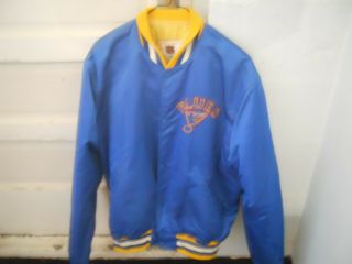 Vintage St Louis Blues Ice Hockey Nhl Starter Snap Jacket Coat Adult Size L Usa