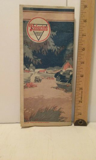 VINTAGE MICHIGAN MOTOR TRAILS ARE CALLING MAP RED CROWN GASOLINE STANDARD OIL CO 2