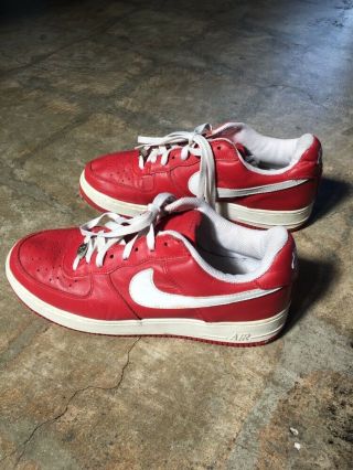 Vintage Nike Air Force 1 Size 10.  5 Red/white