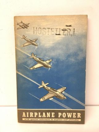 Airplane Power Training Guide Gen Motors Ww2 Wwii Us Air Force Corps 1943 Book