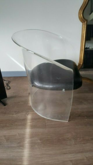 Vintage mid century lucite plastic Chair Plastic 2