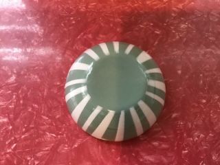 Vintage Cathrineholm Enamelware Sea Foam Striped Bowl 4” (10 cm) 5