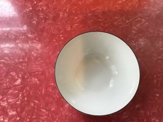 Vintage Cathrineholm Enamelware Sea Foam Striped Bowl 4” (10 cm) 6