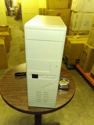 Vintage At Mid Mini Tower Computer Case Build 386 486 Pentium Display Turbo 040