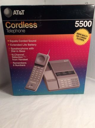 Vintage At&t 5500 Cordless Telephone
