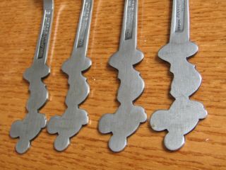 Vintage Walt Disney Mickey Mouse Spoons & Forks By Bonny - 4 Forks - 5 Spoons 8