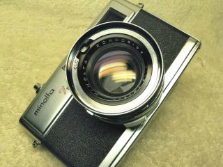 Vintage Minolta HI - MATIC 7S 35mm Camera w/Rokkor PF 45mm f/1.  8.  COLLECTOR QUALITY 2