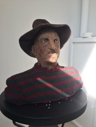 Extremely Rare Nightmare On Elm Street Freddy Krueger Lifesize Talking Bust