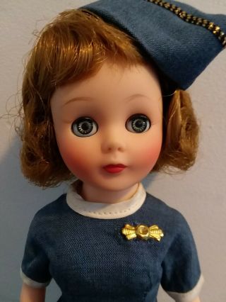Vintage 10.  5 " Toni Stewardess Flight Attendant American Character Doll 1958