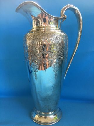 Antique Silver Plate Pitcher Wilcox Silver Plate Co