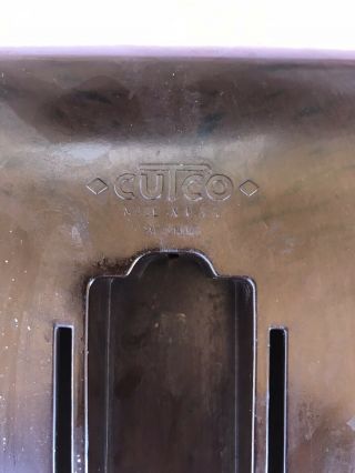 Vintage CUTCO 6pc Kitchen Knife Set Brown Swirl Handles Bakelite Caddy 4