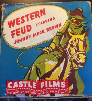 16mm Western Feud Silent Castle Film 400 