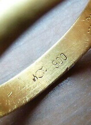 1933 Vintage 22ct Yellow Gold Total Weight 3.  76 Grams