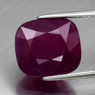 Big Rare 7.  96ct 11.  6x10.  5mm Cushion Natural Unheated Red Ruby,  Mozambique