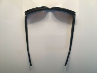 Vintage 1980s Persol Ratti 801 Sunglasses Black Acetate Brown Crystal Italy 10