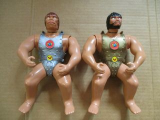 G.  I.  Joe " The Intruders " Gold And Silver Warriors,  Vintage Figures,  1970s