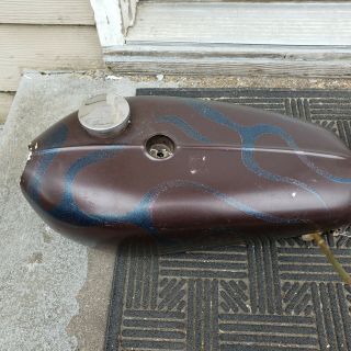 Rare Vintage Clarke Mfg.  Fiberglass Chopper Gas Tank And Fender 3