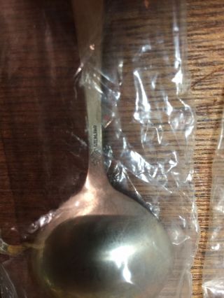 NRA Sterling Silver Demitasse Spoon,  Soup Spoon,  And Dinner Fork.  Pkg 3