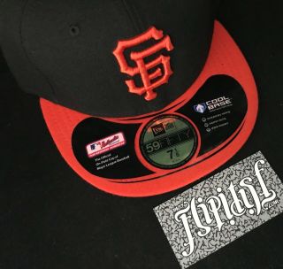 VTG 2010 WORLD SERIES SAN FRANCISCO GIANTS MLB BASEBALL HAT CAP FITTED 7 1/8 2