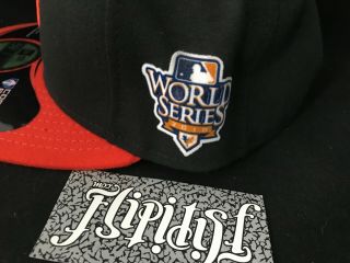 VTG 2010 WORLD SERIES SAN FRANCISCO GIANTS MLB BASEBALL HAT CAP FITTED 7 1/8 4