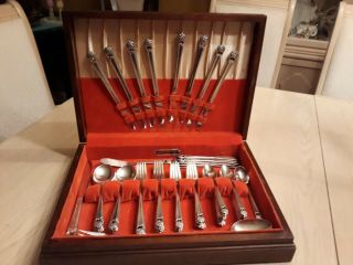 1847 Rogers Bros Silverware " Eternally Yours " - 6 Pc Place Setting For 8,  Extr