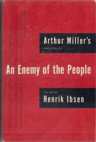 Arthur Miller " Enemy Of The People " (1951) Signed First Edition Very Rare