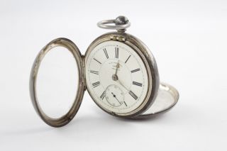 Vintage Gents Hallmarked.  925 Sterling Silver Fusee Pocket Watch Key - Wind (160g)