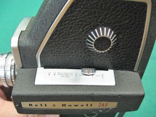 Vintage Bell & Howell 240 16 mm Movie Camera and Guaranteed 8